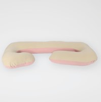 COJÍN MULTIFUNCIONAL - ALMOHADA DE EMBARAZO BEIGE PALO ROSA